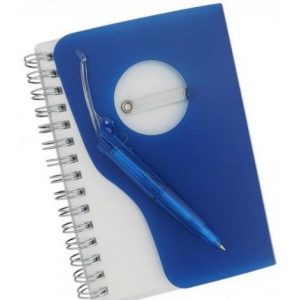 Bloco de Anotações Capa Plástica + Caneta Mb12634