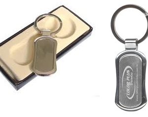 Chaveiro de metal, embalagem caixa preta