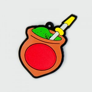 Chaveiro emborrachado formato cuia, Mb028