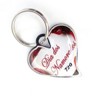 Chaveiro chapinha formato coração, Mb720A