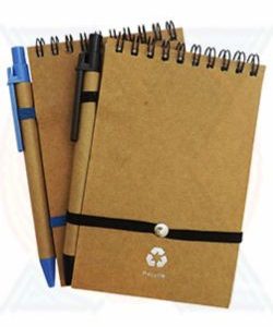 Bloco de Anotações Ecológico + Caneta Mb12681