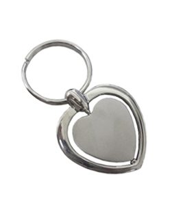 Chaveiro Metal Coração Giratório Mb5018