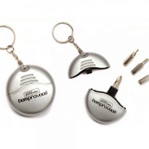 Chaveiro kit ferramenta 4 peças plástico resistente Mb808