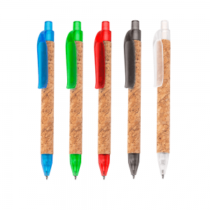 Caneta corpo em Cortiça, com detalhes em plástico, MbCPYA2649B